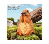 (Marmot B) Wild Animals Simulation Rodent Marmot Capybara Model Action Figure Figurine Collection Cute Kid Toy
