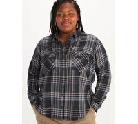 Marmot Bridget Flannel Plus Long Sleeve Shirt Women's Long-sleeved Shirt - Black, 3x