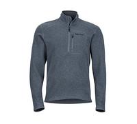 Marmot Drop Line 1/2 Zip Men's Pullover Jacket, Lightweight 100-Weight Sweater Fleece, Steel Onyx, Small
