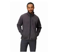 Marmot Men's Drop Line Jacket, Warm Fleece Jacket, Full Zip Jacket, Breathable, Wind Resistant Body Warmer, packable, ideal for hiking & ski layering, Black Heather, S