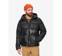 Marmot Men's Guides Down Hoody, Lightweight down jacket, warm winter puffy, water-repellent quilted coat, windproof functional jacket, packable outdoor jacket with hood, Black, M