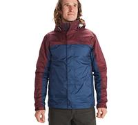 Marmot Men PreCip Eco Jacket, Waterproof Jacket, Lightweight Hooded Rain Jacket, Windproof Raincoat, Breathable Windbreaker, Ideal for Running and Hiking, Arctic Navy/Port Royal, XL