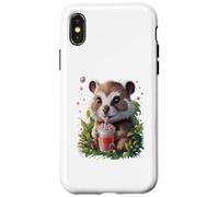 Marmot Men Woman Boba Tea Kawaii Bubble Tea Marmot Case for iPhone X/XS