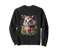 Marmot Men Woman Boba Tea Kawaii Bubble Tea Marmot Sweatshirt