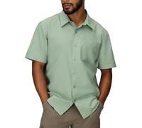 Marmot Men's Airexchange UPF 40 Short Sleeve Shirt, Agate Green, Large