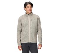 Marmot Men's Drop Line Jacket, Warm Fleece Jacket, Full Zip Jacket, Breathable, Wind Resistant Body Warmer, packable, ideal for hiking & ski layering, Birch Bark Heather, M