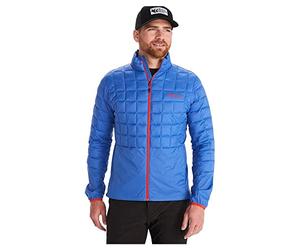 Marmot Men's Echo Featherless Hybrid, Insulated hiking jacket, water-repellent functional jacket, breathable quilted jacket, windproof outdoor jacket, Trail Blue, M