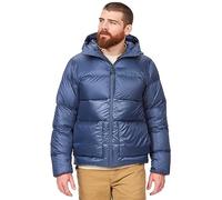 Marmot Men's Guides Down Hoody, Lightweight down jacket, warm winter puffy, water-repellent quilted coat, windproof functional jacket, packable outdoor jacket with hood, Storm, S