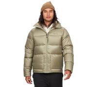 Marmot Men's Guides Down Hoody, Lightweight down jacket, warm winter puffy, water-repellent quilted coat, windproof functional jacket, packable outdoor jacket with hood, Vetiver, XL