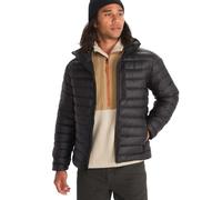 Marmot Men's Highlander Hoody, Warm Down Jacket, Insulated Hooded Winter Coat, Breathable 700 FP Down Puffy, Lightweight Packable Outdoor Jacket, Windproof, Black, M