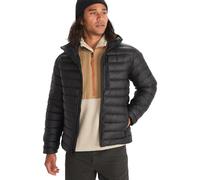 Marmot Men's Highlander Hoody, Warm Down Jacket, Insulated Hooded Winter Coat, Breathable 700 FP Down Puffy, Lightweight Packable Outdoor Jacket, Windproof, Black, XXL