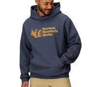 MARMOT Men's MMW Hoody - Hooded Sweatshirt with Screen Printed Graphic, Double-Layer Hood and Kangaroo Pocket, Thunderhead, M