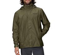 Marmot Men's PreCip Eco Jacket, Waterproof Jacket, Lightweight Hooded Rain Jacket, Windproof Raincoat, Breathable Windbreaker, Ideal for Running and Hiking, Nori, M