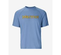 Marmot Windridge Graphic T-shirt short sleeve blue yellow - XL