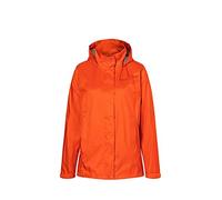 Marmot Women Wm's PreCip Eco Jacket, Waterproof Jacket, Lightweight Hooded Rain Jacket, Windproof Raincoat, Breathable Windbreaker, Ideal for Running and Hiking, Red Sun, S