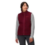 Marmot Women's Drop Line Vest Fleece, Acai Berry Heather, Small