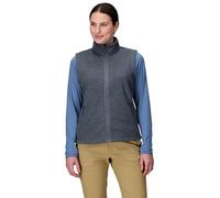 Marmot Women's Drop Line Vest Fleece, Steel Onyx Heather, Small