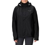 Marmot Women's PreCip Eco Jacket, Waterproof Jacket, Lightweight Hooded Rain Jacket, Windproof Raincoat, Breathable Windbreaker, Ideal for Running and Hiking, Black, XXL