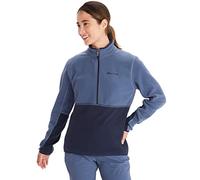 MARMOT Women's Rocklin 1/2 Zip Jacket - Classic, Warm, Lightweight 100-Weight Fleece Layer, Storm/Arctic Navy, Medium