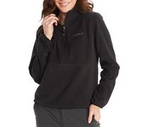 Marmot Women's Wm's Rocklin 1/2 Zip, Warm Fleece Jacket, Half Zip Jacket, Breathable, Wind Resistant Body Warmer, Black, L