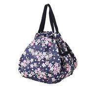 MARNA Shupatto Compact Bag, Instantly Foldable Eco Bag, Sakura, standard size, Minimal