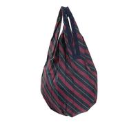 MARNA Teardrop Shaped Pocketable Shopping Bag (Regimental Stripes)