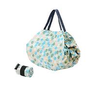 Shupatto Compact Verde Fantasia - Bag ARARE size M in polyethylene, capacity 15 lt/5 kg, size 32 x 32 cm