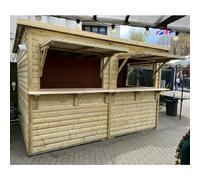 marne wooden garden catering market chalet in natural