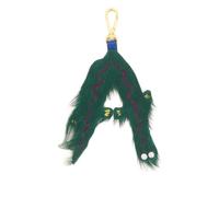 Marni animal-alphabet charm keyring - Green One Size