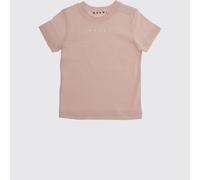 MARNI Boy's Cotton T-Shirt with Printed Logo and Shoulder Buttons - Size: 9M - unisex