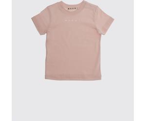 MARNI Boy's Cotton T-Shirt with Printed Logo and Shoulder Buttons - Size: 9M - unisex