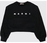 MARNI Boy's Cropped Cotton Sweatshirt with Contrast Logo - Size: 12 - male
