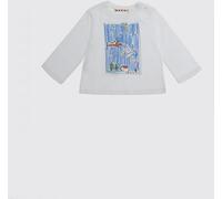 MARNI Boy's Long-Sleeved Cotton T-Shirt with Graphic Print - Size: 9M - unisex