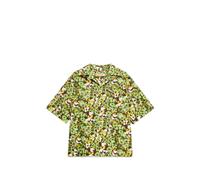 Marni brown poplin-shirt with Pop Flowers print - Green 44-46-48-50-52-54-56
