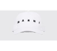 MARNI Cotton Twill Hat with Embroidered Logo - Size: 3 - unisex