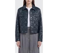 MARNI Crinkled-Effect Faux Leather Cropped Jacket with Buttons - Size: 40 - female