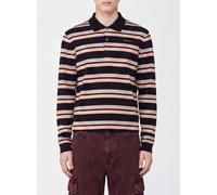 MARNI Long-Sleeved Striped Cotton Polo Shirt with Contrast Logo - Size: 50 - male