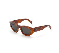 Marni Unisex Rainbow Mountains Blonde Havana RTA Sunglasses Acetate Havana Grey Round Normal
