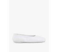 Marni Womens Lily White Dancer Square-toe Leather Ballerina Flats Eur 40 / 7 Uk Women