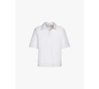 Marni Womens Lily White Regular-fit Short-sleeve Cotton Shirt 12