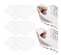Marnovest 4 Pairs Self-Adhesive Shoe Heel Repair Patches, Durable Sneaker Hole Fix, White Shoe Hole Repair for Leather and High Heels