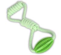 MARO Creations Rope Tug & Treat Dog Toy - Durable Interactive Training for Puppies & Large Dogs | Strong Green Teething Toy for Enrichment & Boredom Relief | 2-in-1 Exercise & Play | UK Seller