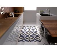Maroc Blue Vinyl Floor Mat 100x147cm Artsy Mats Multi Medium