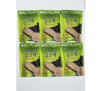 Marochip Korean Crispy Seaweed Snack Not Fried, Roasted 4 Times Two Layers of Seaweed with Toppings, Premium Seaweed Snack (20g/pack) Available in 6 Flavours (Multi Pack 6 Wasabi Sesame)