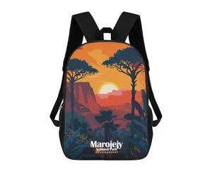 Marojejy National Park, Madagascar Backpack, 3D Printed School Bag, School Lunch Bag, Travel Backpack, Friends Backpack, School Backpack for Girls And Boys 17inch