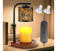 Maromamix Candle Warmer Lamp with Timer & Dimmer - Vintage Electric Wax Melter for Scented Jar Candles, Aroma Night Light and Home Decor Gift for Women, Housewarming, Birthday, Christmas