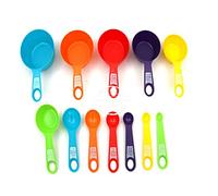 Marooma 12Pcs Random Color Measuring Cups and Spoons Set, Safe, Healthy, and Easy-to-Store, DIY Stackable Nesting Kitchen Measuring Tools for Precise Culinary Creations(Random)