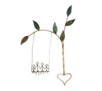 Marooma Rooted in Love Swing Sculpture Wall Art, Metal Wall Art Farmhouse Wall Decor Rustic Iron Art Wall Hanging Decoration Metal Hanging Swing Sculpture for Home Decor (C)