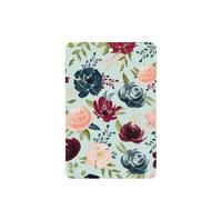 Maroon And Navy Flowers Printing 10 Pieces Air Freshener Car Hanging Cards Air Freshener Sheets With Rope For Cars Home