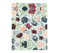 Maroon and Navy Flowers Printing Stylish Crystal Stickers,Resin Aesthetic Stickers for Laptop,Skateboard,Water Bottle,Scrapbook
